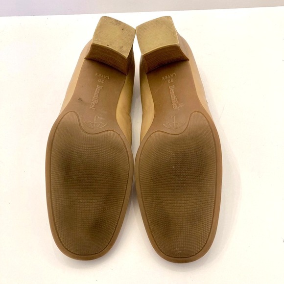 BEAUTIFEEL Katherina Beige Leather High Heel Mary Jane Pumps EU 39 Womens 8-8.5 - Picture 11 of 12